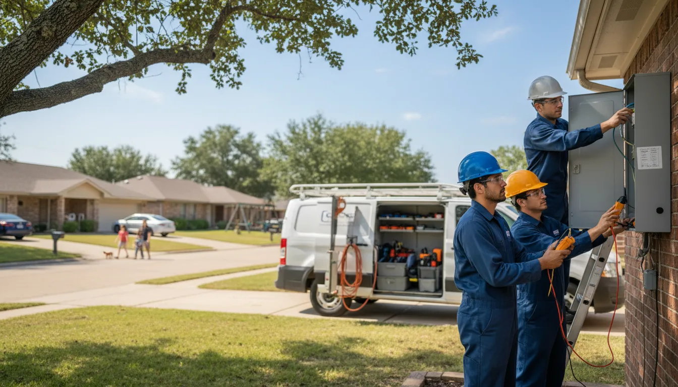 Certified electrician providing emergency electrical services in Callender, IA